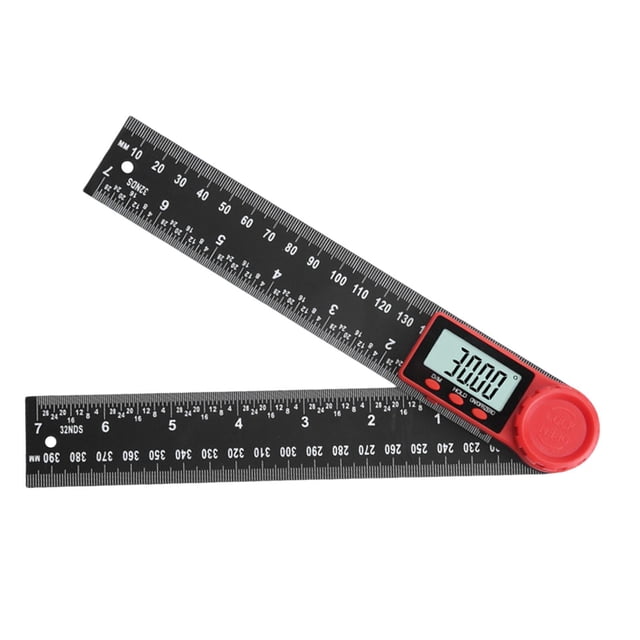 Herramienta de buscador de ángulos digital shamjiam herramienta de medición de ángulos pantalla de 1,5 pulgadas regla de ángulo transportador 200 mm