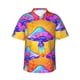 thumbnail image 5 of Nueva camisa hawaiana con estampado de hongos coloridos para hombre, camisas de manga corta, camisas de playa de vacaciones a la moda, blusas florales de calle para mujer y niño, 5 of 5