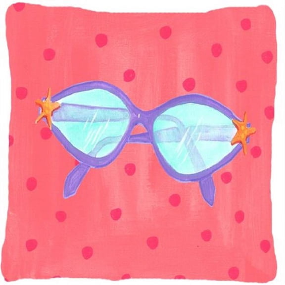 Carolines Treasures LD6117PW1414 14 x 14 in. Sunglasses Decorative Fabric Pillow