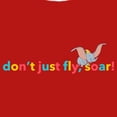 thumbnail image 2 of Girl's Dumbo Don't Just Fly, Soar  Graphic Tee Red Small, 2 of 5