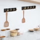 thumbnail image 2 of Hooks Sin taladro Montado en la pared Rack Rack Noxing Chaquetas Organizador Aluminio Sin deslizamiento Tenedor de colgante Sala de estar Black Gold 5 ganchos kenally HA010064-05B, 2 of 6