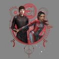 thumbnail image 2 of Boy's Marvel Eternals Druig and Makkari Duo Performance Graphic Tee Charcoal Heather Small, 2 of 4