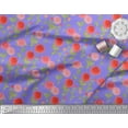 thumbnail image 2 of Soimoi Velvet Fabric Leaves & Chrysanthemum Floral Printed Craft Fabric by The Yard 58 Inch Wide, 2 of 3