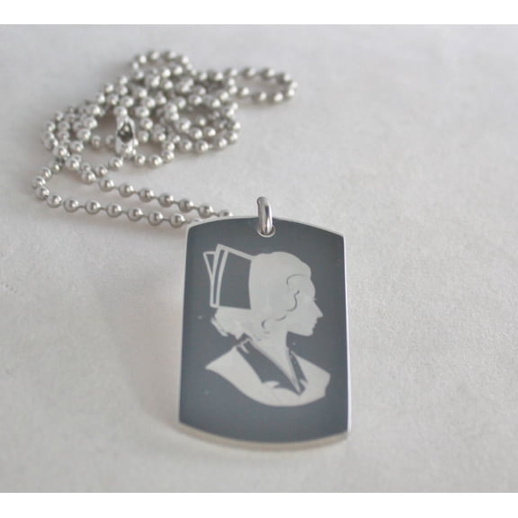 Nurse Image Retro and Nurse Prayer Dog Tag Necklace Pendant