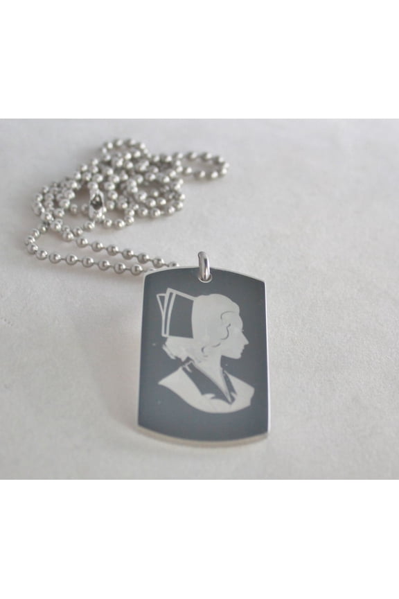Nurse Image Retro and Nurse Prayer Dog Tag Necklace Pendant
