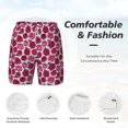 thumbnail image 5 of Lsque Mens Swim Trunks Rose Flowers Pattern - Bathing Suit Compression Liner - Beach Swim Shorts Swimwear - (S-3XL) - Stretch Quick Dry -3X-Large, 5 of 9