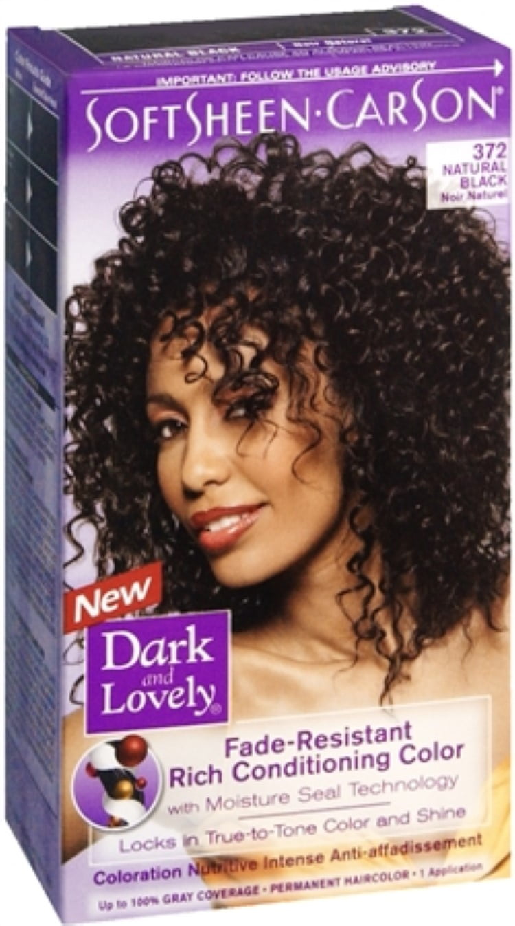 Dark And Lovely Permanent Hair Color 372 Natural Black 1 Each