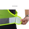 thumbnail image 2 of Reflective Vest Chemical Fiber Fluorescent Yellow High Visibility Safety Vest For Night Work, 2 of 6
