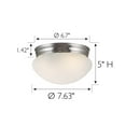 thumbnail image 3 of Design House Millbridge Traditional Indoor Flush Mount Ceiling Light, 3 of 13