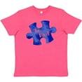 thumbnail image 3 of Inktastic Autism Awareness Be Kind Dark Blue Puzzle Piece Youth T-Shirt, 3 of 5