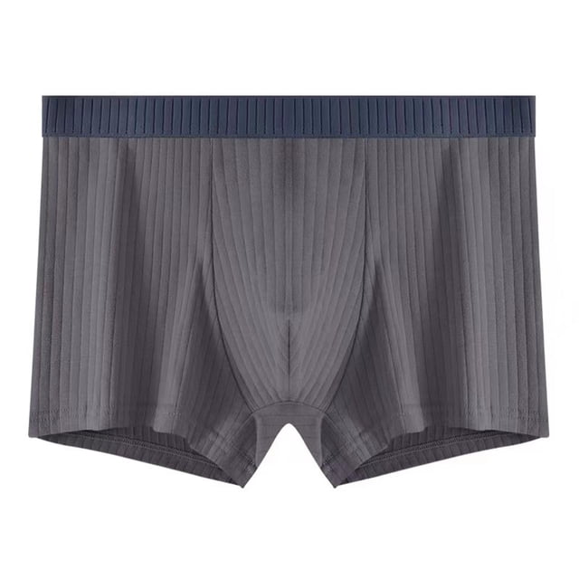 Ropa Interior Para Hombre, Pantalones Cortos De Moda Con Esquinas Planas Y Cordón Ajustable, Ropa Interior De Color Sólido, Pantalones Transpirables De Cuatro Esquinas Para Hombres De Moda Juvenil