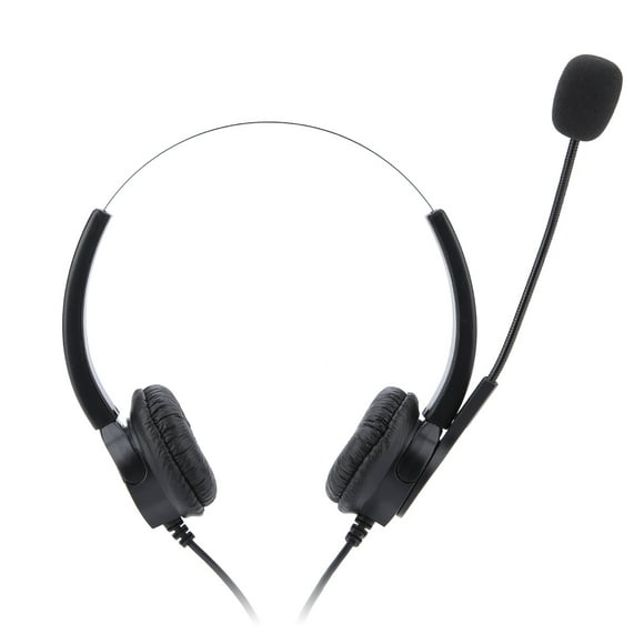 RJ9 Plug Headset With Microphone, Noise Cancelling Call Center Headphones With Mute Switch, Corded RJ9 Telephone Headset For Professional Call Box, VOIP Net Call ,etc