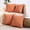 Coral, variant on All Smiles Decorative Throw Pillow Covers 18x18 inch Set of 4 Neutral Corduroy Square Cushion Case for Decor Living Room Couch Bed Sofa