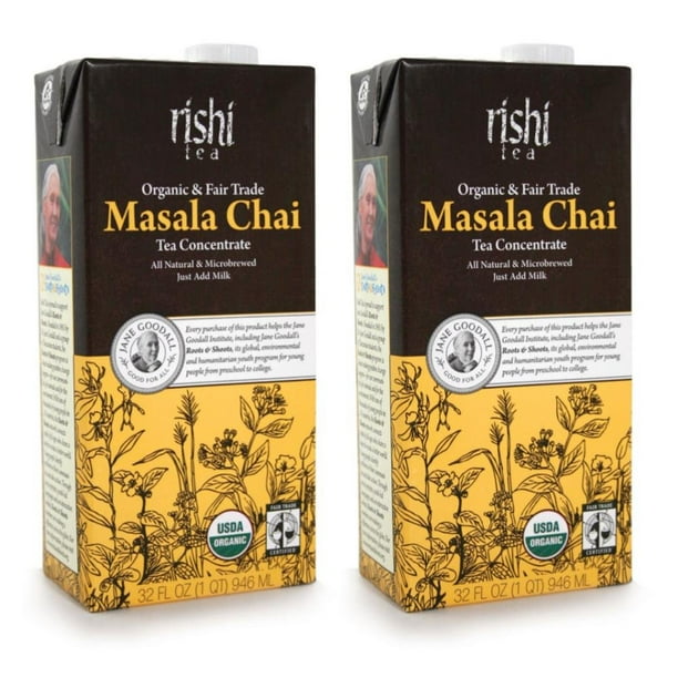 Rishi Tea Organic Concentrate Masala Chai Tea 32 oz (Pack of 2