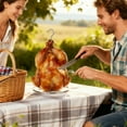 thumbnail image 4 of Stainless Steel Turkey Chicken Fryer Accessory Kit With Lifter Hook Vertical Skewer Holder Base For Deep Frying Pot Grill BBQ, 4 of 8