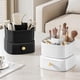 thumbnail image 3 of Organizador de Maquillaje Apilable, Soporte para Brochas de Maquillaje con Bandeja Organizadora de Maquillaje Giratoria de 360°, Estante para Soporte de CosméTicos (Negro), 3 of 5