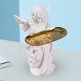 thumbnail image 4 of GUOOL Angel Statue Storage Tray Desk Organizer Key Storage Holder Resin Figurine Candy, 4 of 9