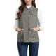 thumbnail image 1 of CHAQUETA SIN MANGAS CON CREMALLERA INSPIRADA EN CHIC PARA MUJERES, VESTIDO UTILITARIO CON BOLSILLOS M GRIS OSCURO, 1 of 6