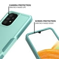 thumbnail image 4 of Xhy Samsung Galaxy A33 5G Case Military Grade Full Body Double Layer Protection Shock and Drop Resistant TPU Durable Detachable for Galaxy A33 5G Phone - Light Green, 4 of 9