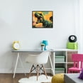 thumbnail image 2 of Stupell Industries Roaring Dinosaur At Sunset Black Framed Giclee Art, design by Creative Studio, 11 x 14, 2 of 8