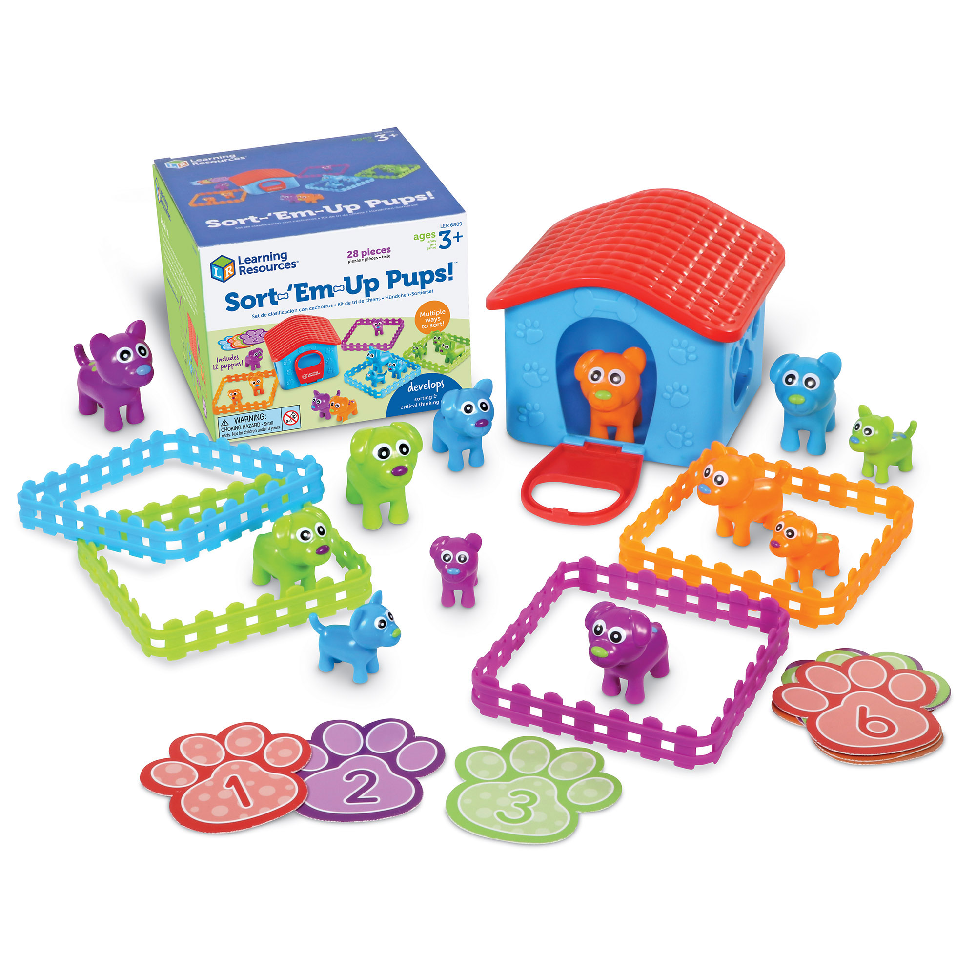 Learning Resources Sort Em' Up Pups Activity Set