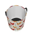 thumbnail image 3 of Daiia Flower Chicken Round Laundry Basket with Handles Thickened Waterproof Circular hamper,Dirty Clothes Storage Basket for Bedroom,Bathroom,College Dorm-Medium, 3 of 8