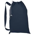 thumbnail image 1 of Heavy Duty Natural Cotton Canvas Laundry Bags (Set of 12- Large, Navy), 1 of 1