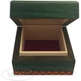 thumbnail image 5 of Shamrock Box Shamrock Box Handmade Linden Wood Celtic Keepsake Jewelry Cufflink Ring Box Made in Poland, 5 of 6