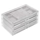 thumbnail image 2 of Fiudx Organizador de Joyas de Terciopelo, Elegante Caja de Almacenamiento Transparente, Tres Cajones Versátiles, Forro de Terciopelo Suave, Expositor de Tocador, Almacenamiento de Joyas para Mujer, D, 2 of 4