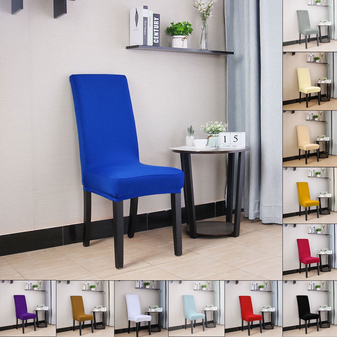 Stretch Dining Chair Cover Stool Slipcovers Chair Seat Protector L