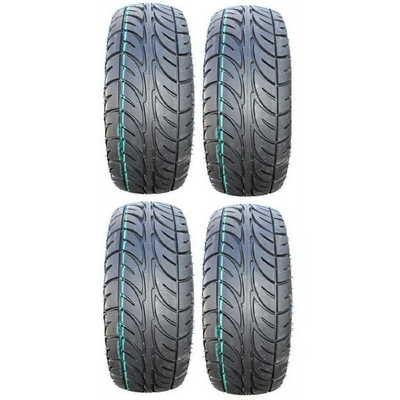 Full set of MotoSport EFX Street Fusion 205x30-14 (4ply) Golf Cart Tires (4)