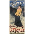 thumbnail image 2 of Lucien Metivet 8x14 Gold Ornate Wood Frame and Double Matted Museum Art Print Titled - Eugenie Buffet, Cigale Concerte (1894), 2 of 4