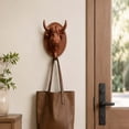 thumbnail image 6 of ZhangC Highland Cow Head Wall Hook, 3 Inch Decorative Plastic Coat Hook, Wall Mounted Organizer for Hats, Bags, Towels and Keys, Farmhouse Entryway Home Decor, 6 of 9
