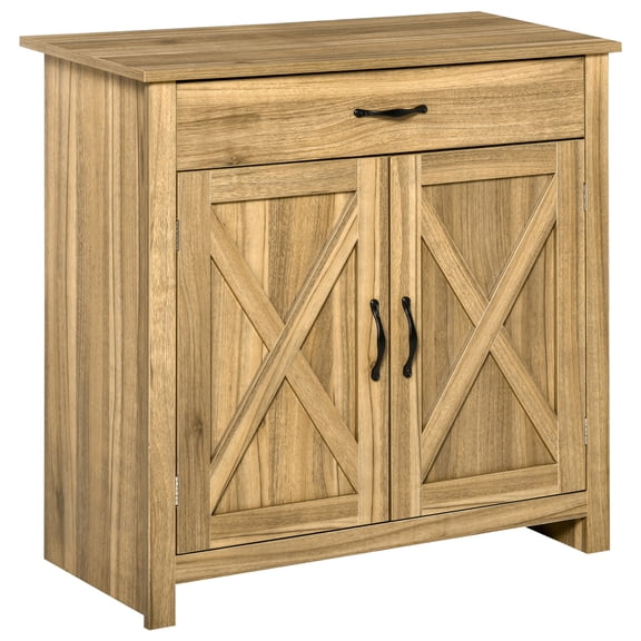 Barn Door Cabinet | Enhances Entryway with Storage Function