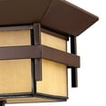 thumbnail image 6 of 2 Light Medium Outdoor Flush Mount in Transitional-Craftsman-Coastal Style 12.25 inches Wide By 7 inches High-Titanium Finish-Incandescent Lamping, 6 of 8