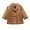 Khaki, variant on lnmuld Kids Coats Elegant Boys Trench Coat for Kids Double Wool Plaid Notched Jacket Toddler Girls and Baby Outerwear Solid Color Size:2-3 Years