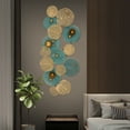 thumbnail image 3 of Indoor Outdoor Metal Wall Art Sculpture Large Luxury Lotus Leaf Metal Wall Arts, 3 of 16