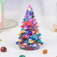 thumbnail image 4 of Christmas Tree Figurine Crystal Christmas Tree Decoration Resin Crystal Christmas Tree Beautiful Unique Xmas Christmas Decoration Xmas Ornament for Fireplace Tabletop Centerpiece with Gift Box, 4 of 8