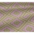 thumbnail image 5 of oneOone Viscose Jersey Fabric Diamond|Triangle & Check Geometric Printed Fabric 1 Yard 60 Inches Wide, 5 of 5