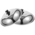 thumbnail image 2 of 2Pcs Stainless Steel Pan Lid Round Pot Lid Frying Pan Cover Pot Pan Lid for Kitchen, 2 of 9