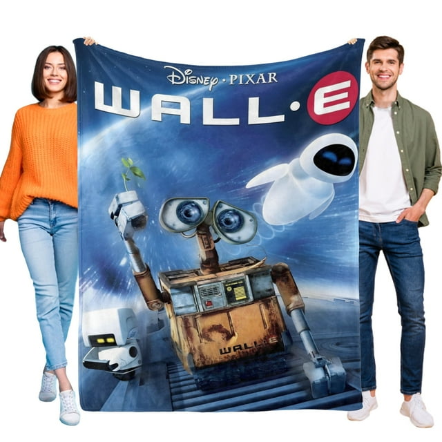 WALL·E anti-pilling, suave, ligera, esponjosa y acogedora de lujo para hogar y cocina – Perfecta para niños y adultos,120x180cm