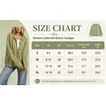 thumbnail image 2 of Womens Chunky Cable Knit Cardigan, Button Front Long Sleeve Sweater for Casual Wear, 2 of 9