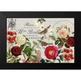 thumbnail image 2 of Lula Bijoux and Company 18x13 Black Modern Framed Museum Art Print Titled - Vintage Garden Floral, 2 of 5