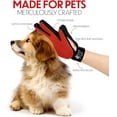 thumbnail image 4 of Pet Grooming Glove for Dogs & Cats - Massage & Deshedding Brush with 259 Silicone Tips - Pair of Efficient Pet Hair Remover Mitts for Long & Short Fur - Adjustable One Size Fits All, 4 of 7