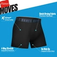 thumbnail image 4 of Hanes Moves Boys’ Performance Stretch Boxer Brief Underwear, 5-Pack, 4 of 6