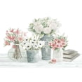 thumbnail image 2 of Jacobs, Cindy 14x11 White Modern Wood Framed Museum Art Print Titled - Farmhouse Florals I, 2 of 4