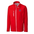 thumbnail image 2 of Men's Cutter & Buck  Red Nashville Sounds  Clique Telemark Eco Stretch Softshell Full-Zip Jacket, 2 of 3