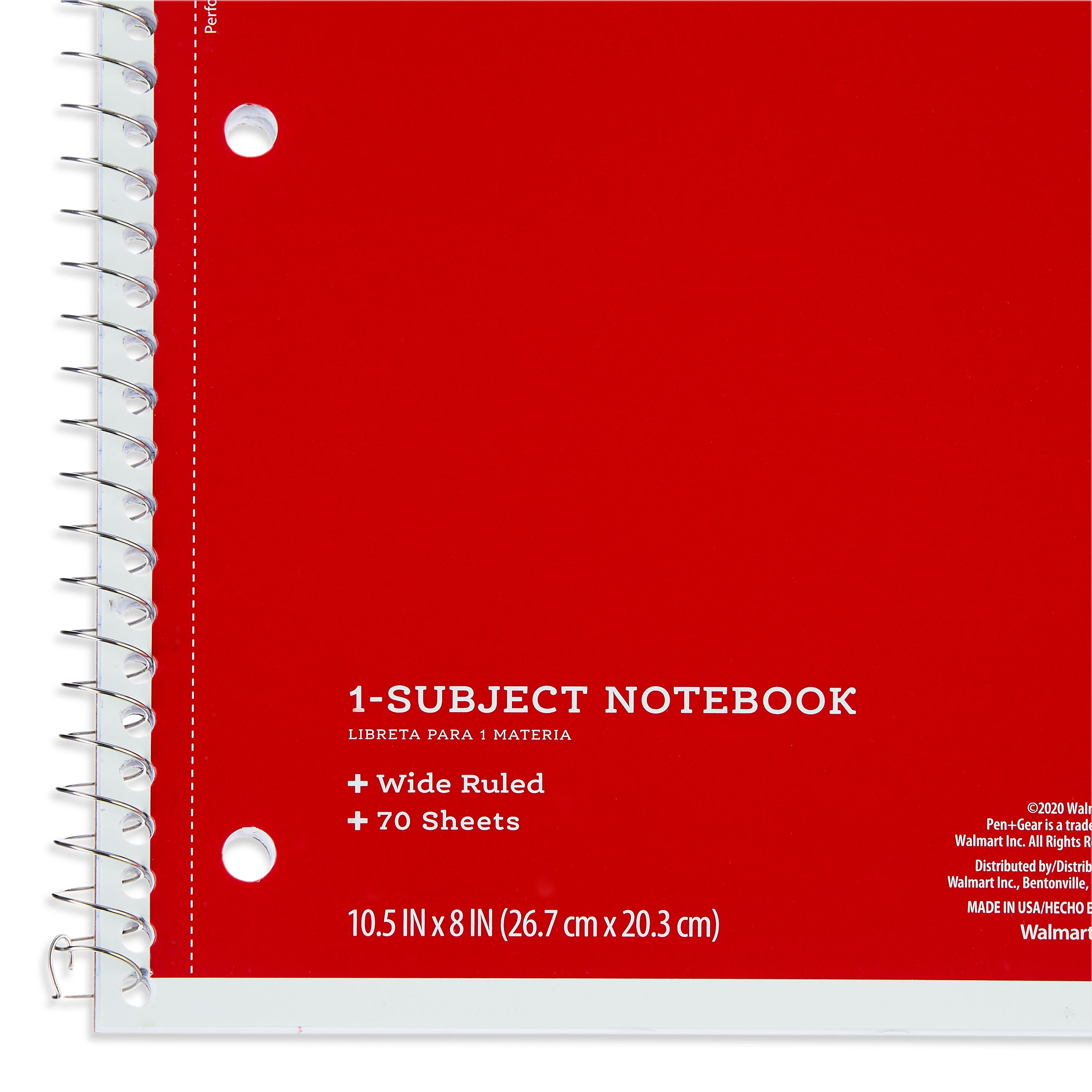 Monocromo Large Original Bold Color Ruled Notebooks 10-Pack