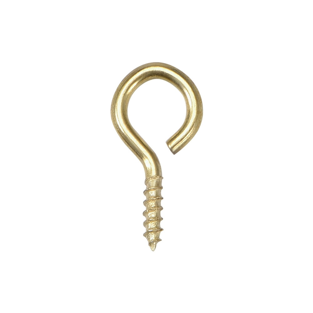 0.59" Small Screw Eye Hooks Self Tapping Screws Carbon Steel Screwin