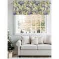 thumbnail image 5 of Purple Hydrangeas Curtain Valances for Windows, Spring Floral Green Leaf Countryside Kitchen Valance Window Treatment, Light Filtering Block Curtains for Bathroom/Bedroom/Living Room 54'' x 18'', 5 of 9